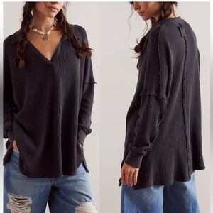 Free People We The Free Travis Polo Size M